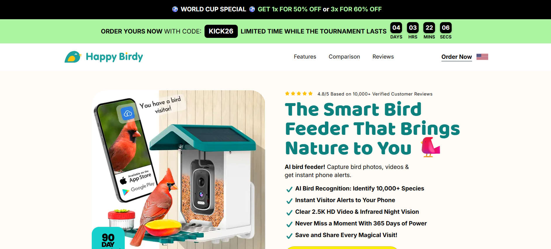 Happy Bird smart bird feeder official offer